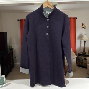 Dolce Stella Made in Italy Purple Cuff Wool Blend Sweater Women’s Size M